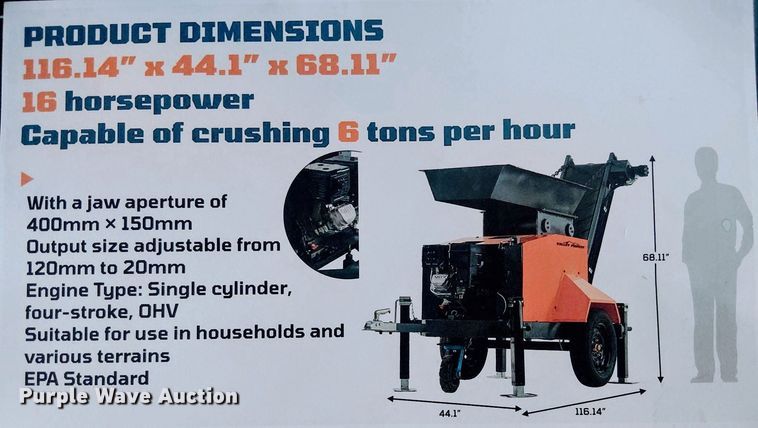image for item NC9850 Valley Pioneer QSP135 jaw crusher
