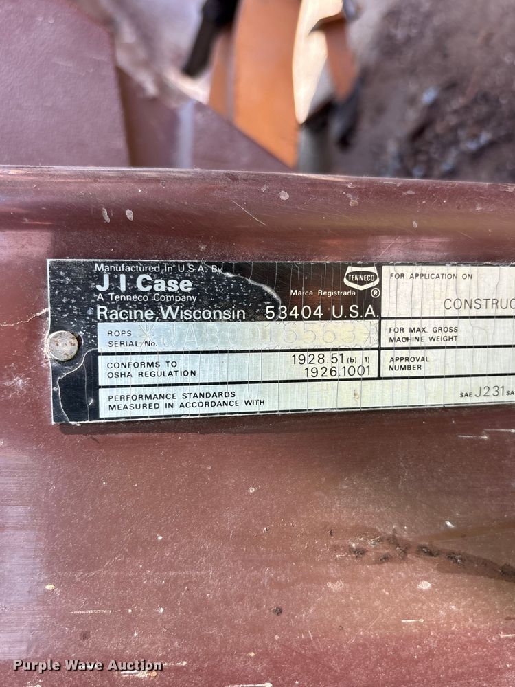 image for item NM9887 1991 Case 580K backhoe