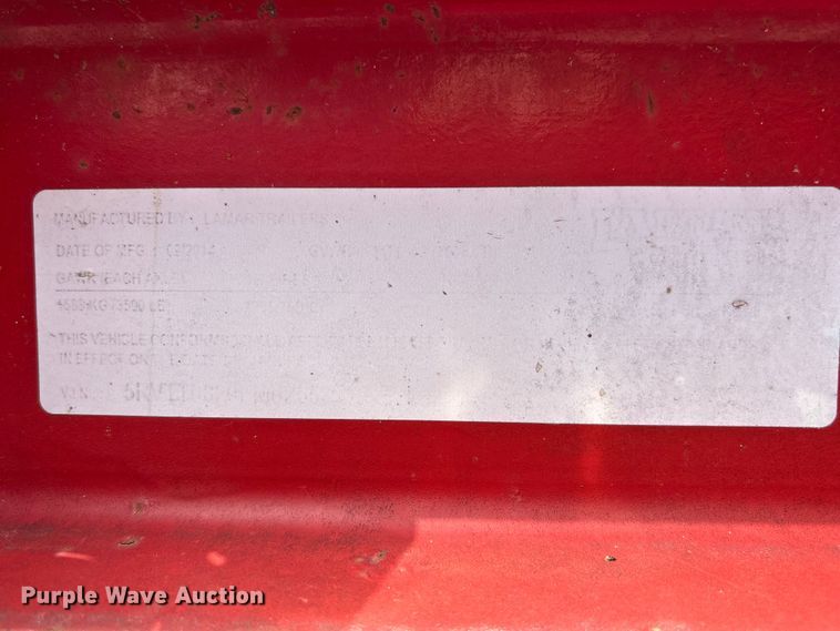 image for item NM9929 2015 Lamar fuel trailer