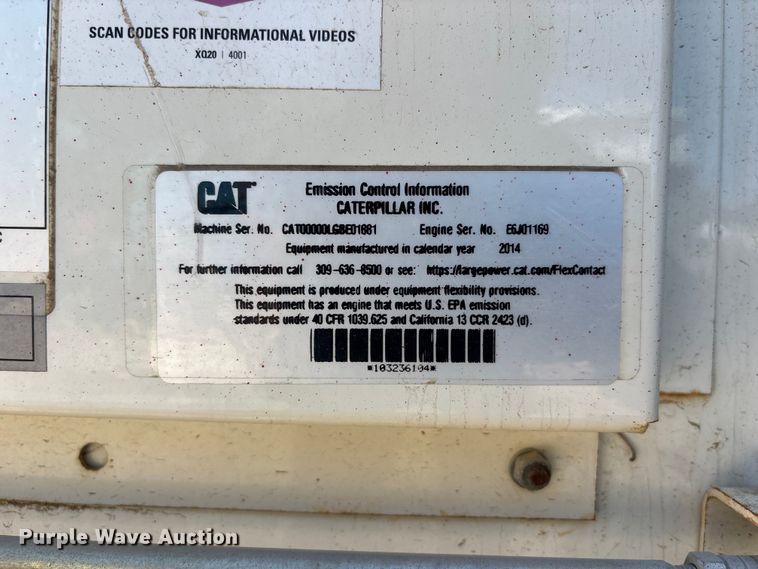 image for item NM9946 2014 Caterpillar XQ20-4 generator