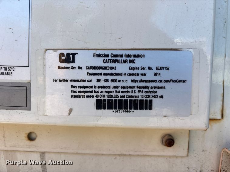 image for item NM9947 2014 Caterpillar XQ20-4 generator