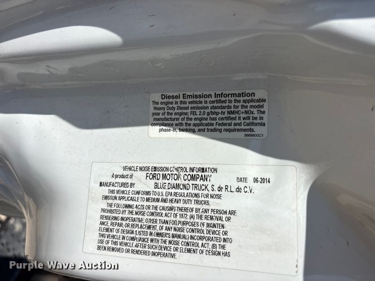 image for item YA3535 2015 Ford F750 Super Duty forestry bucket truck