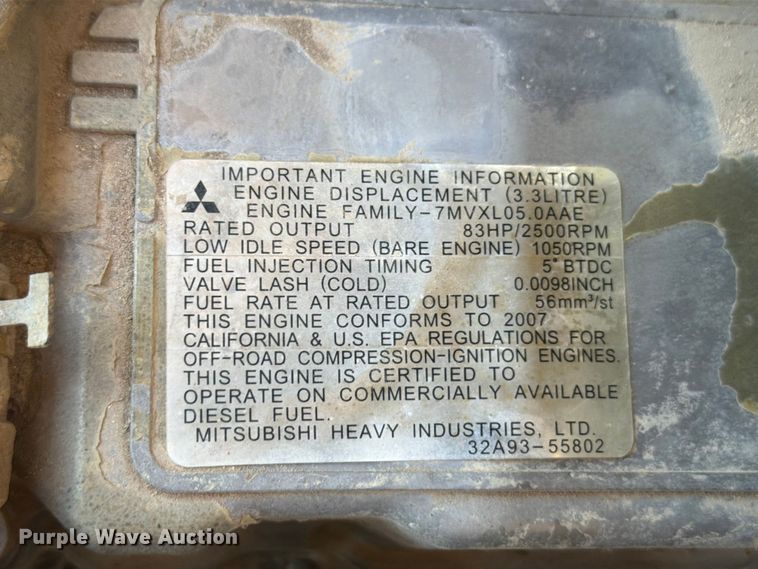 image for item YA3542 2007 Caterpillar 256C skid steer loader