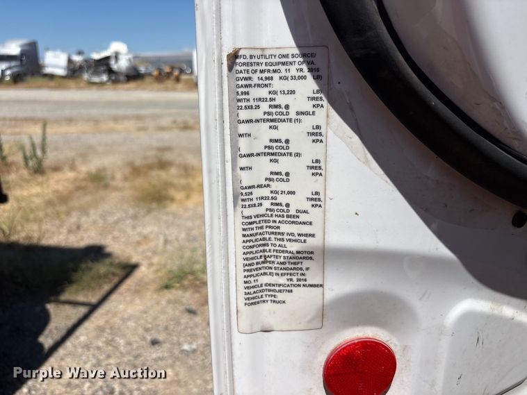 image for item YA3714 2017 Freightliner Business Class M2 forestry bucket truck