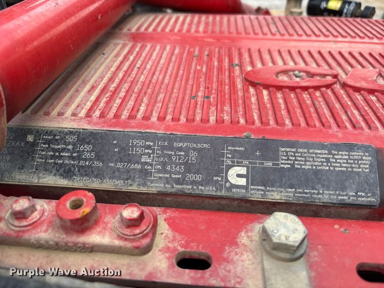 image for item YA3889 2020 Peterbilt 389 dump truck