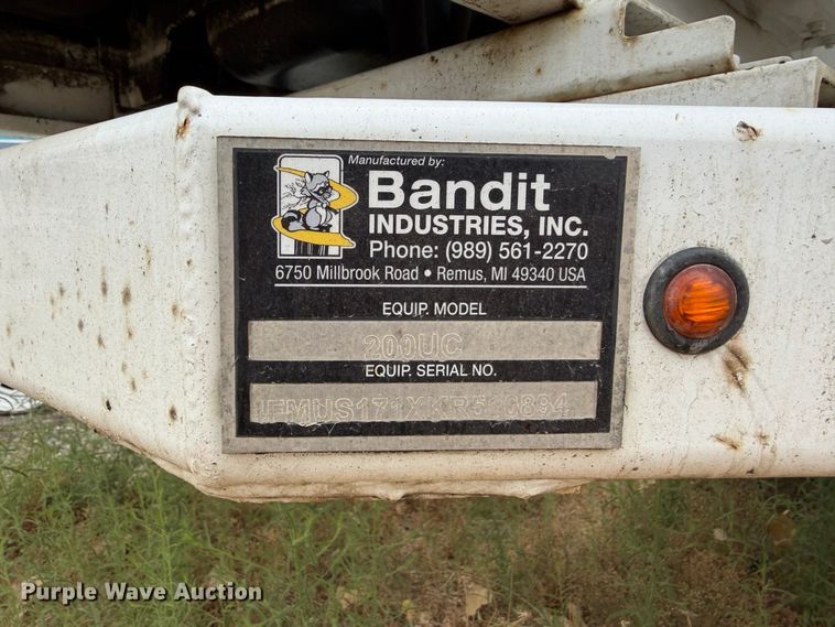 image for item YA4029 2019 Bandit 200UC wood chipper