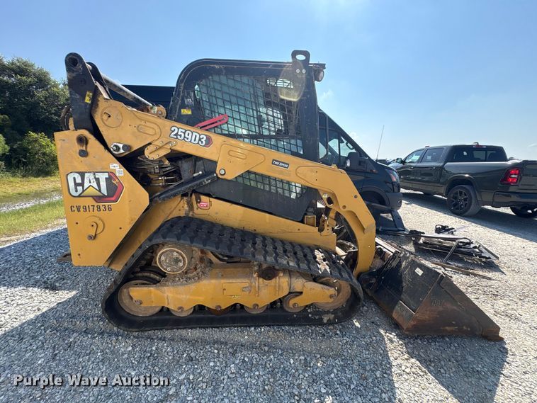 image for item YA4350 2022 Caterpillar 259D3 tracked skid steer loader