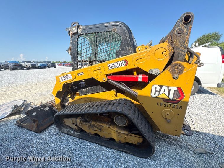 image for item YA4350 2022 Caterpillar 259D3 tracked skid steer loader