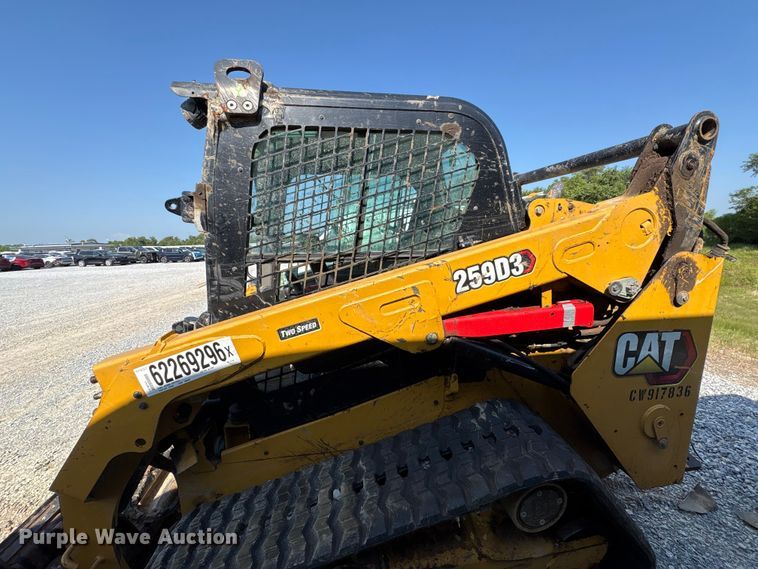 image for item YA4350 2022 Caterpillar 259D3 tracked skid steer loader
