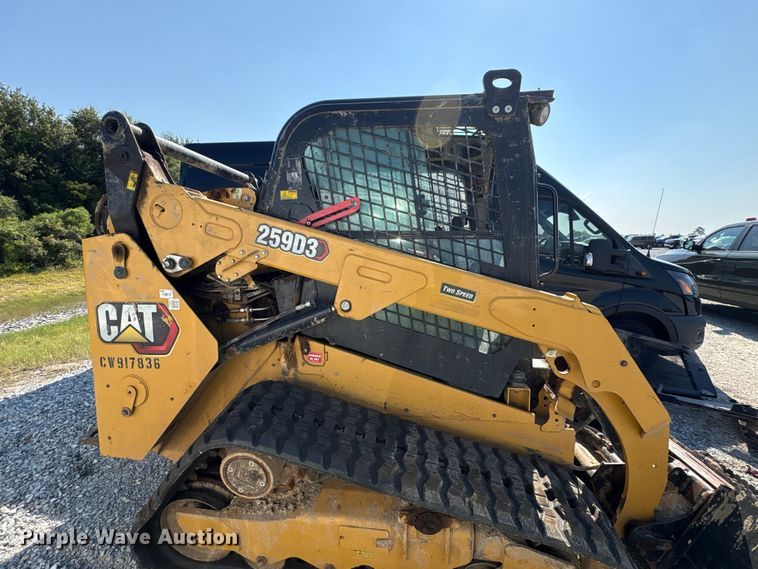image for item YA4350 2022 Caterpillar 259D3 tracked skid steer loader