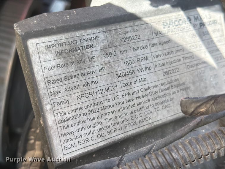 image for item YA4512 2023 Kenworth T880 dump truck 