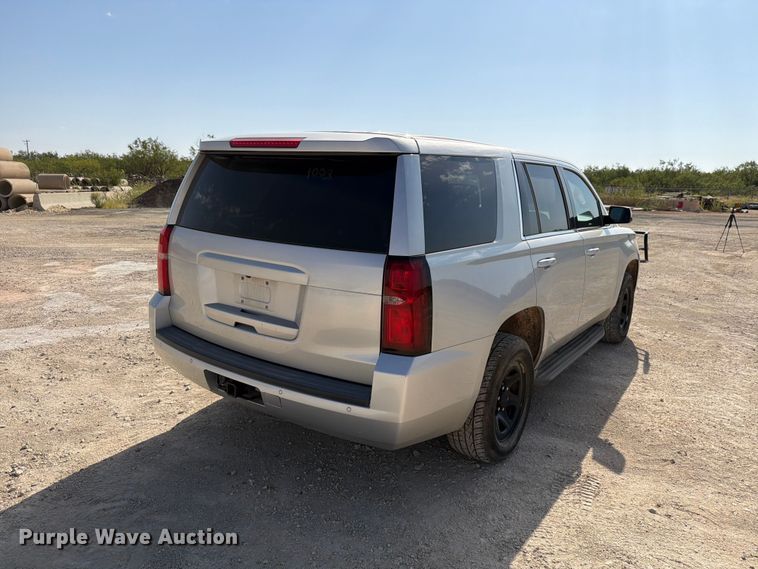image for item DV8609 2016 Chevrolet Tahoe Police SUV