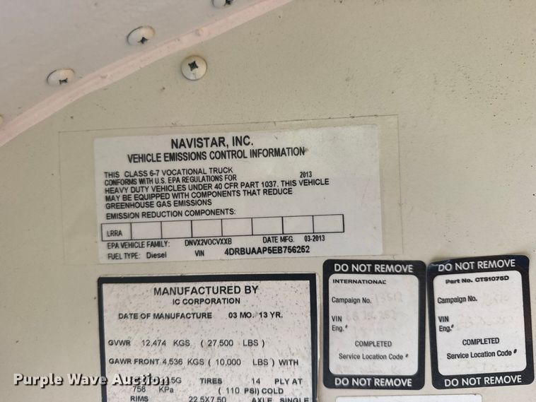 image for item DY3241 2014 IC PB105 school bus