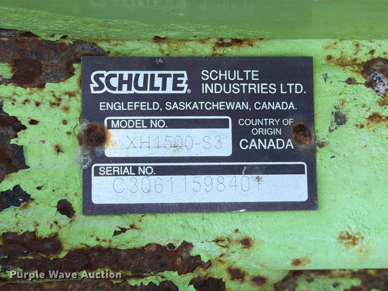 image for item EA0448 Schulte XH1500-S3 batwing rotary mower