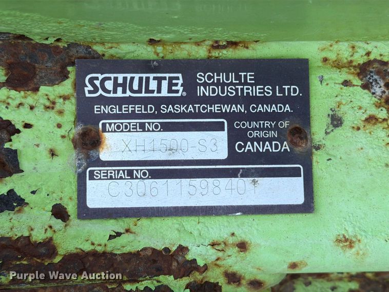 image for item EA0448 Schulte XH1500-S3 batwing rotary mower