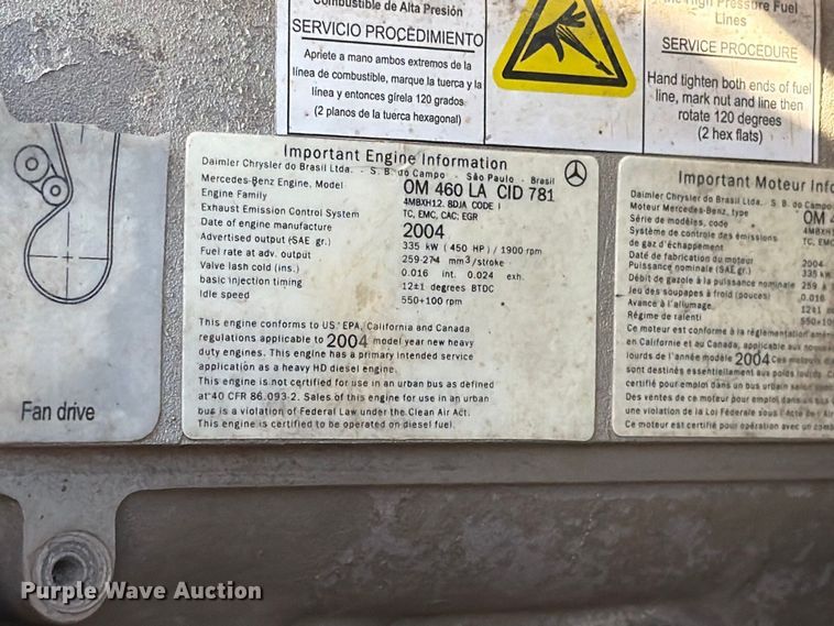 image for item EA0449 2005 Sterling L9500 dump truck