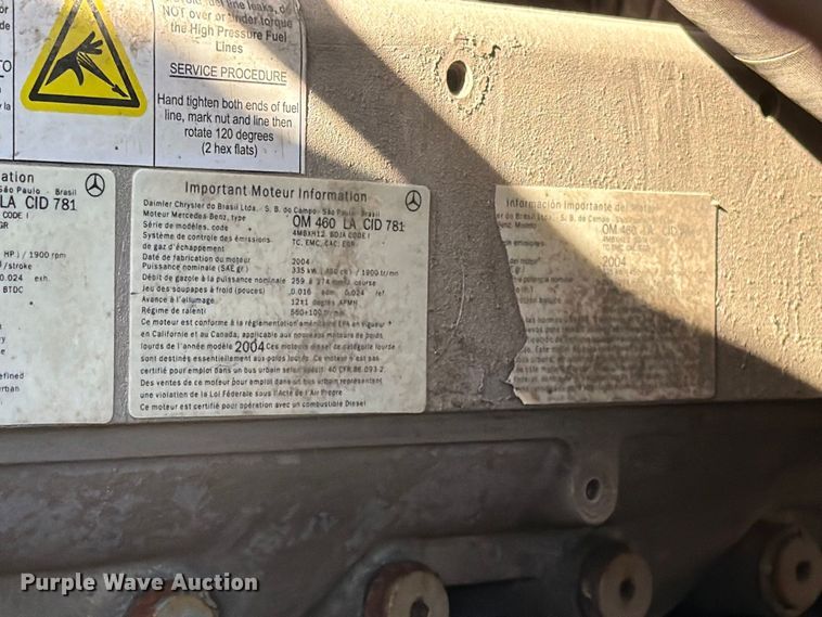 image for item EA0449 2005 Sterling L9500 dump truck