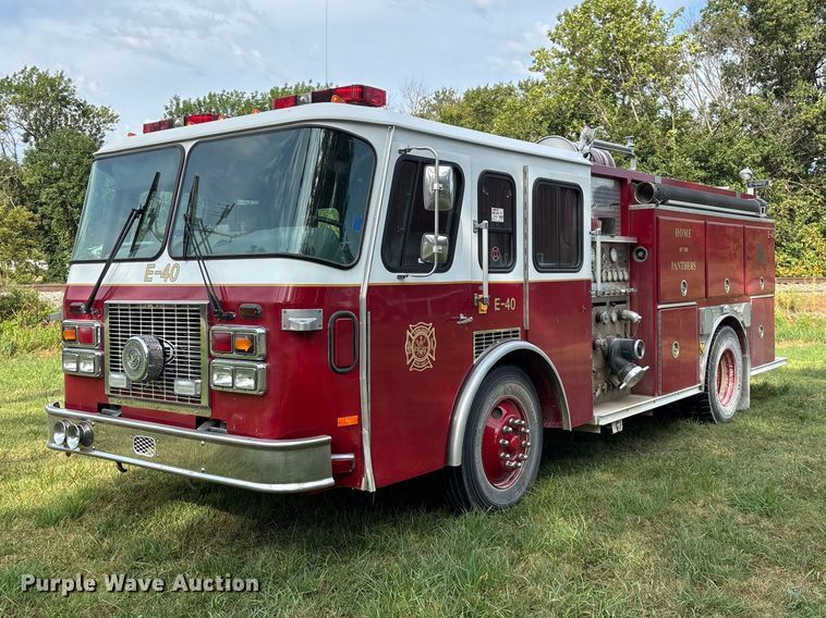 1996 E-One Emergency pumper fire truck