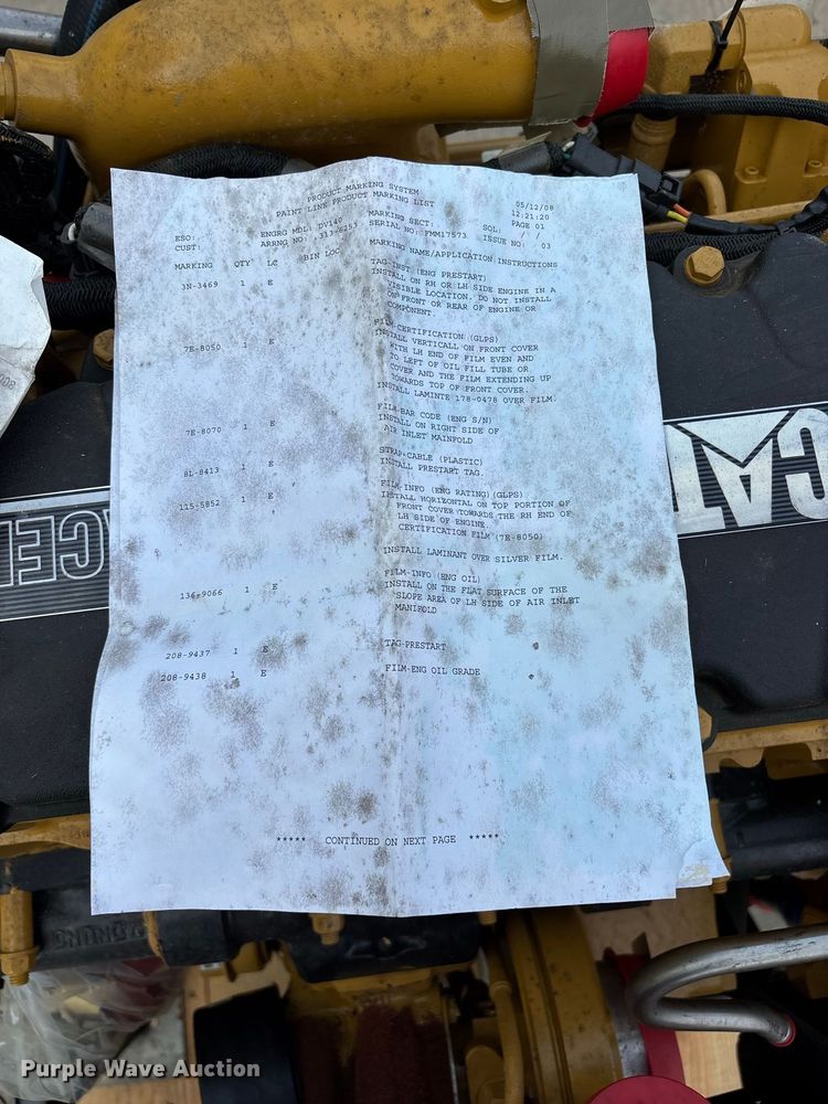 image for item EO4495 Caterpillar C7 Acert engine