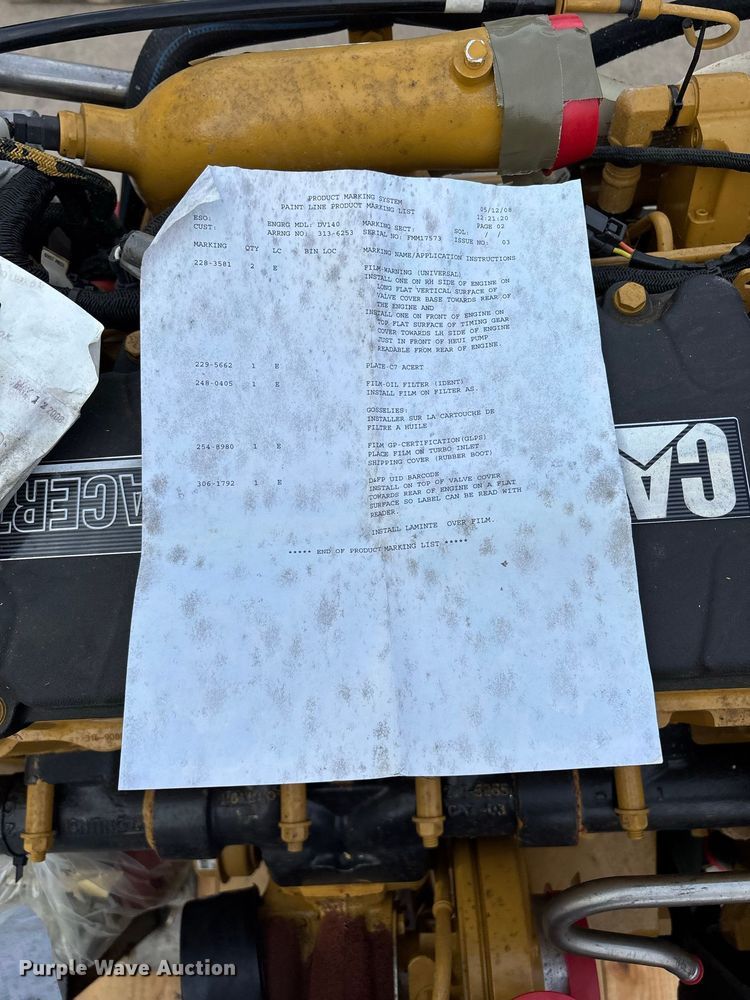image for item EO4495 Caterpillar C7 Acert engine