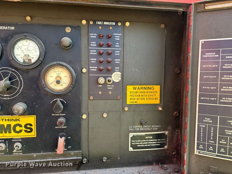 image for item EO4496 U.S. Department of Defense MEP 006A generator