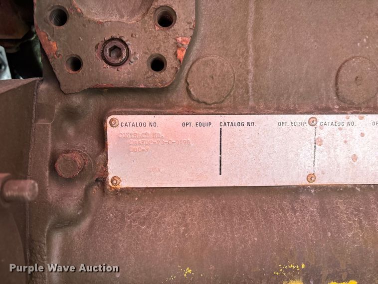 image for item EO4496 U.S. Department of Defense MEP 006A generator