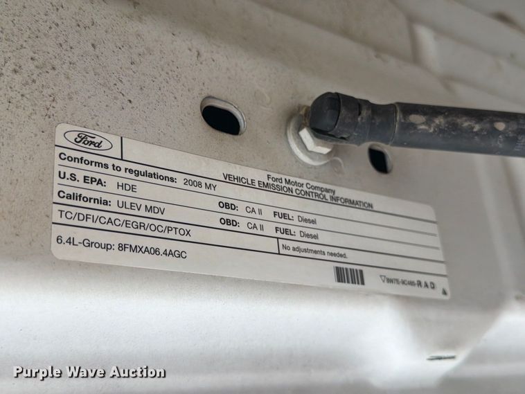 image for item EP7524 2008 Ford F250 Super Duty XL pickup truck