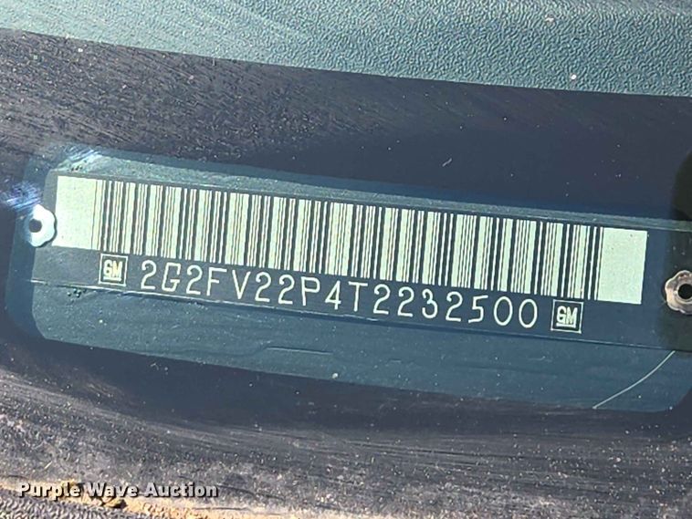 image for item ER1760 1996 Pontiac Firebird 