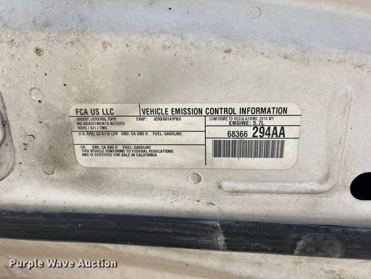 image for item ER3220 2018 Dodge Charger Police 