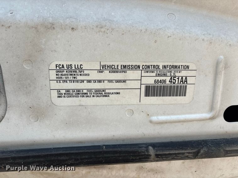 image for item ER3221 2019 Dodge Charger Police 