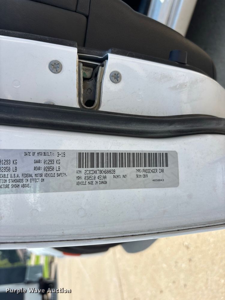 image for item ER3221 2019 Dodge Charger Police 