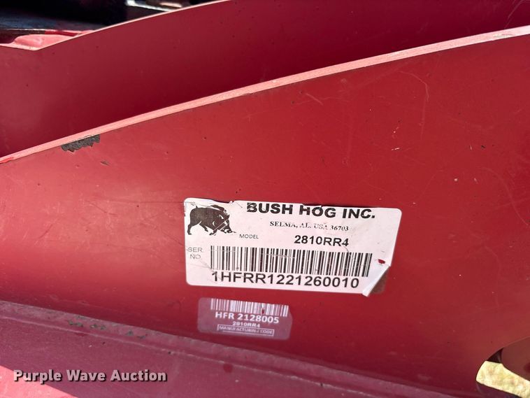 image for item ET0492 2022 Bush Hog 2810RR4 rotary mower