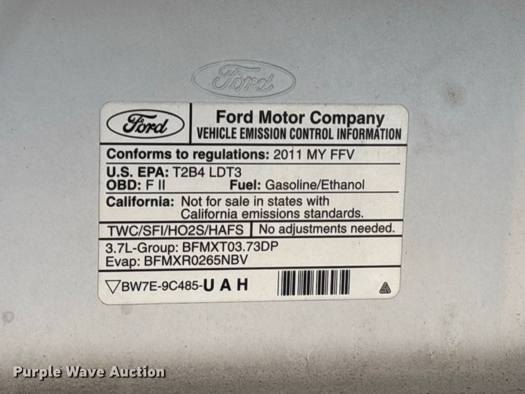 image for item EU0876 2011 Ford F150 pickup truck