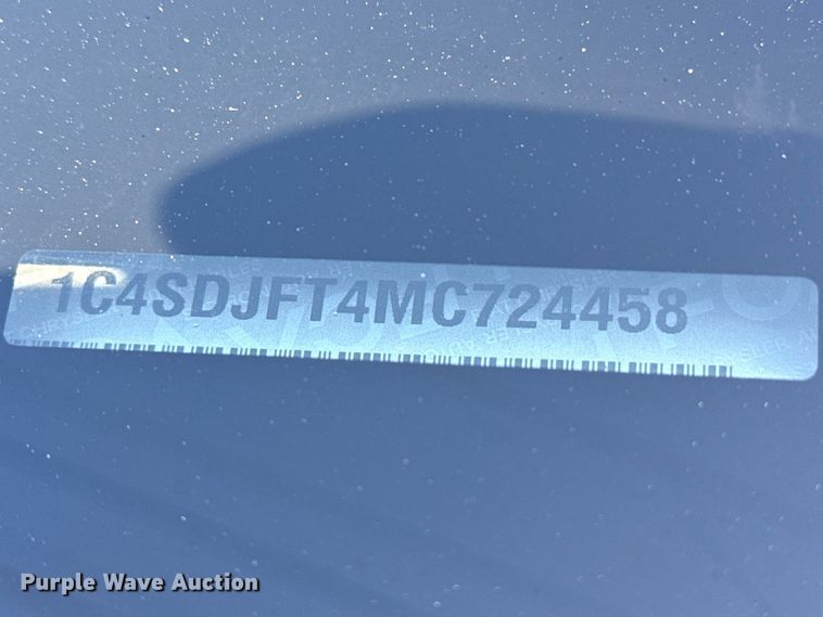 image for item EW4244 2021 Dodge Durango SSV SUV