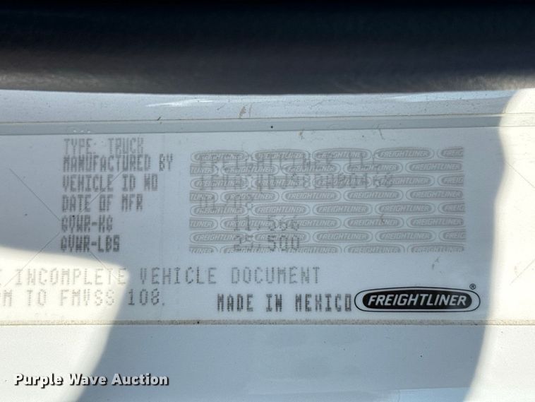 image for item EW4250 2008 Freightliner Business Class M2 flatbed truck