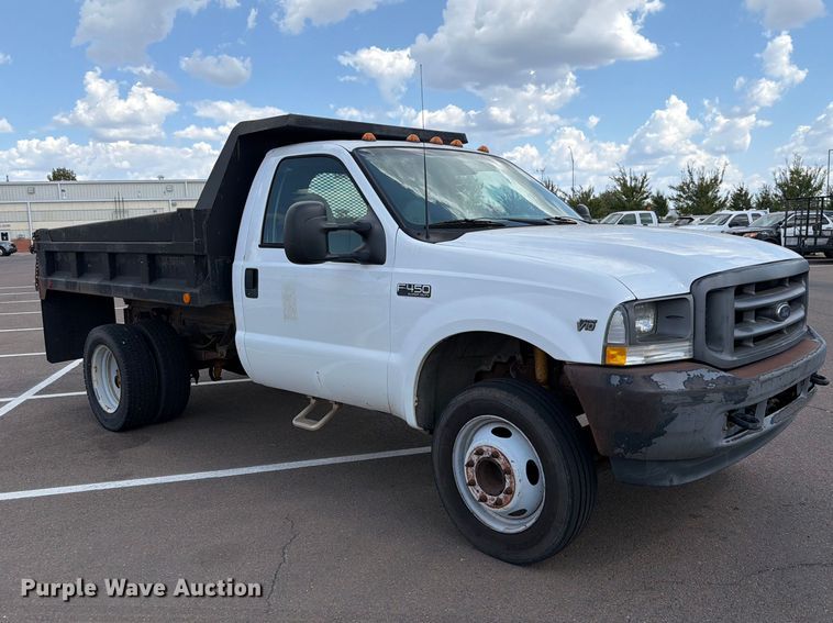 image for item EW8757 2002 Ford F450 dump truck