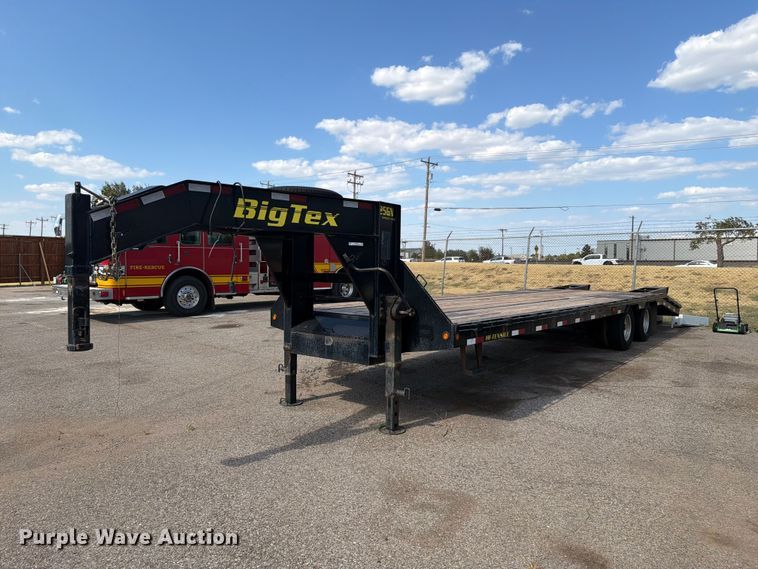 image for item EW8760 2013 Big Tex 25GN-25+5 equipment trailer