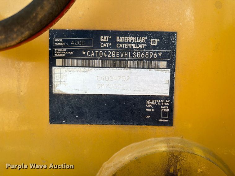 image for item EW8763 2008 Caterpillar 420E backhoe