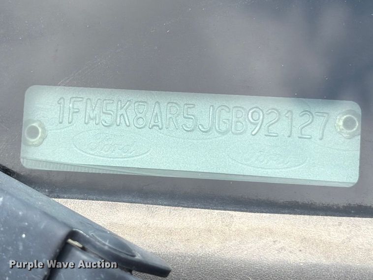 image for item EX1003 2018 Ford Explorer Police Interceptor SUV
