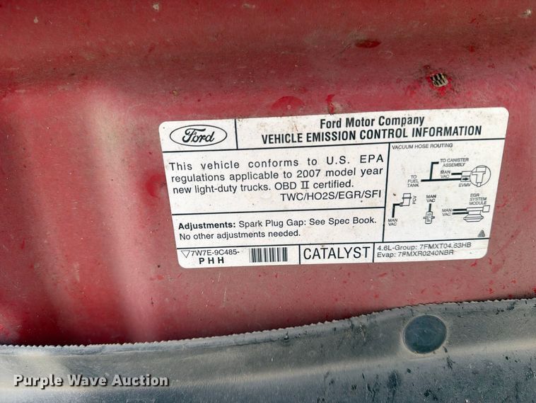 image for item EX4149 2007 Ford F150 pickup truck
