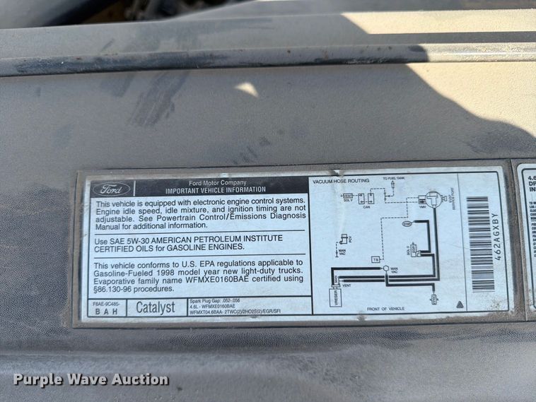 image for item EX4158 1998 Ford F150 Ext. Cab pickup truck