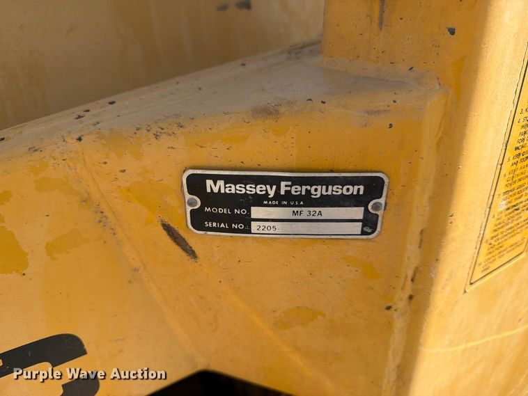 image for item EX4162 1981 Massey Ferguson 20C tractor