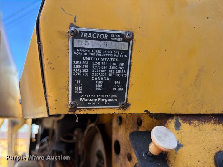 image for item EX4162 1981 Massey Ferguson 20C tractor