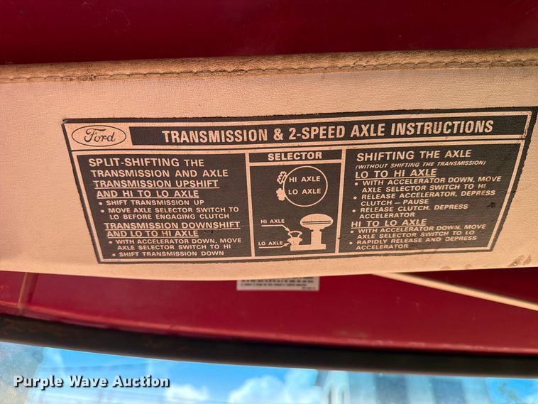 image for item EX4163 1978 Ford F600 dump truck
