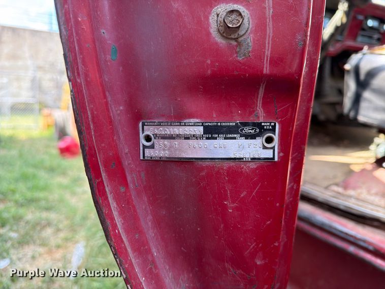 image for item EX4163 1978 Ford F600 dump truck