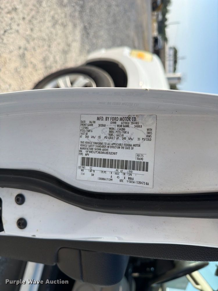 image for item FC3333 2008 Ford Explorer SUV