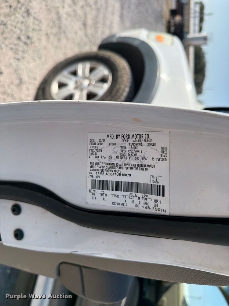 image for item FC3334 2007 Ford Explorer SUV
