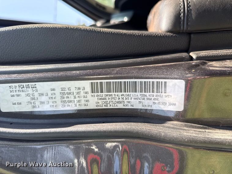 image for item FC4165 2018 Dodge Durango SUV