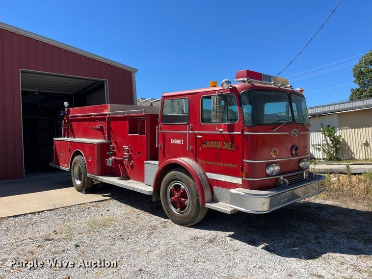 image for item FG0642 1971 International Harvester General C0-8190 pumper fire truck