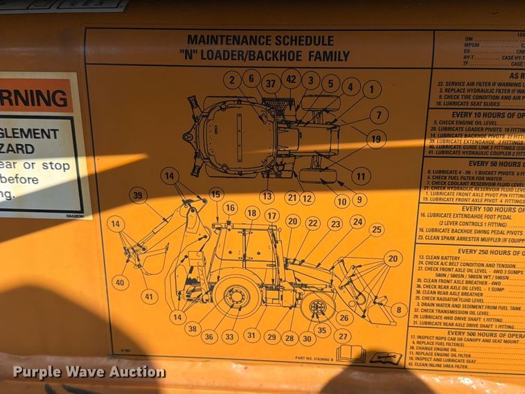 image for item FG3008 Case 580 Super N WT backhoe